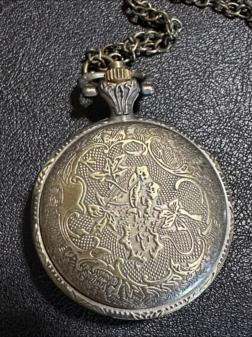 Rose Vintage Bronze Pendant Quartz Watch